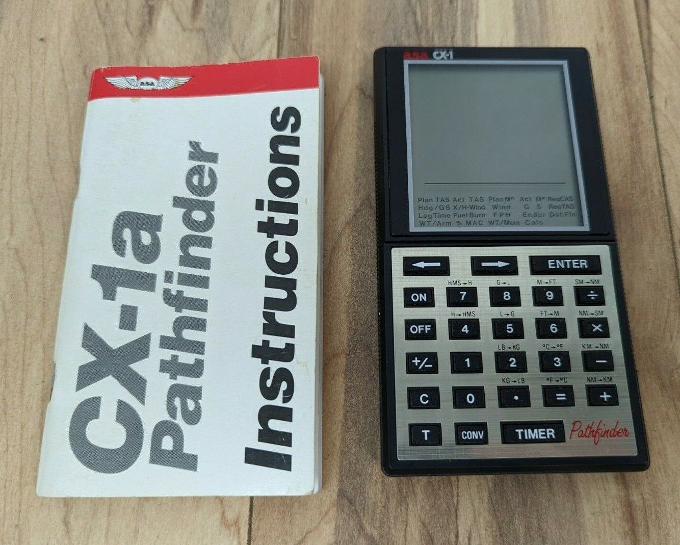 ASA Air CX-1A Pathfinder Flight Computer Instruction w/ Manual - Tested, Works
