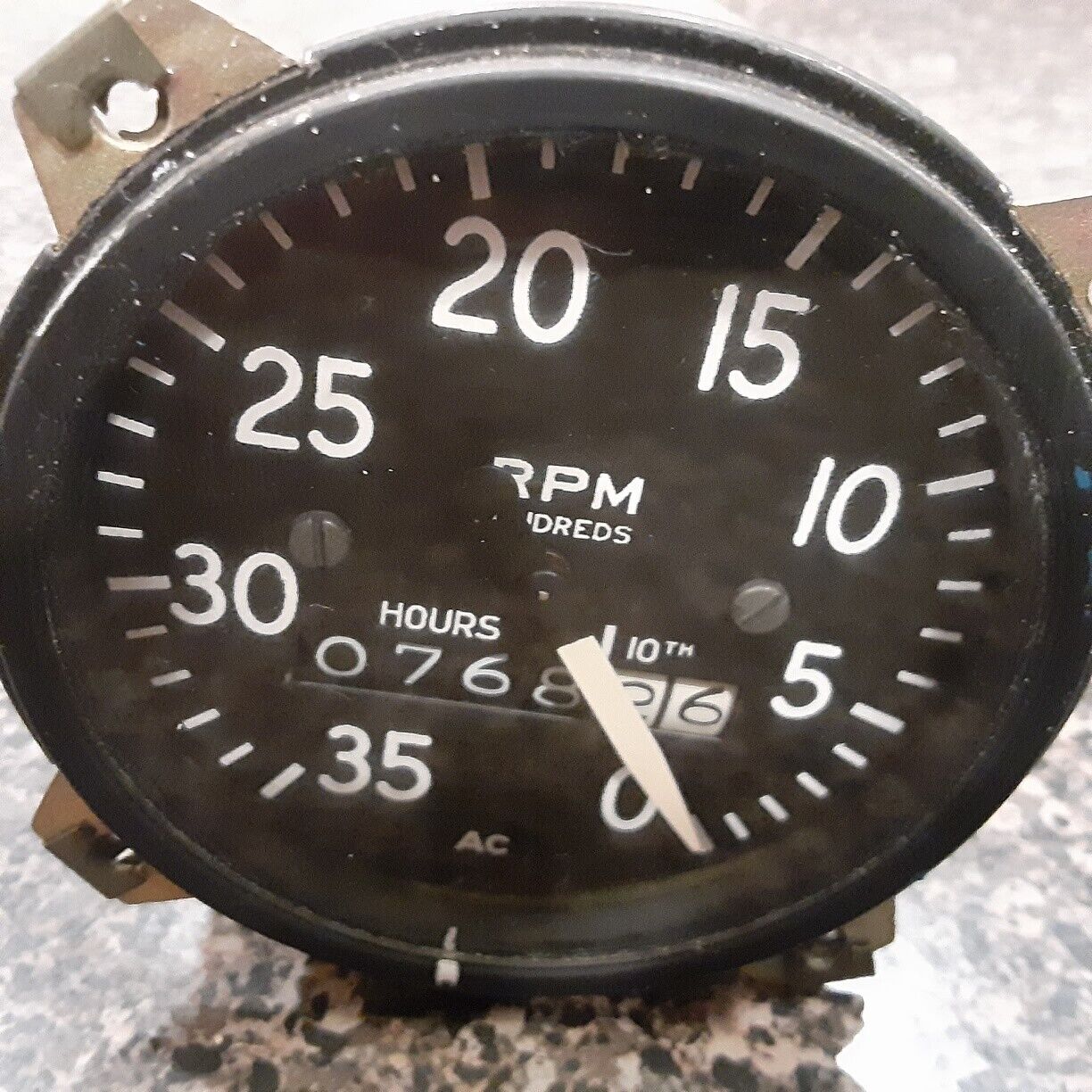 AERONCA ENGINE RPM/HRS METER (Piper J3 , Taylorcraft)(Lcoming . Continental)