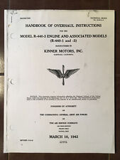 Kinner R-440-1 & R-440-3 Aircraft Engine Overhaul Manual picture