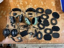 Lot of Assorted Aircraft Pilot Headset Parts  picture