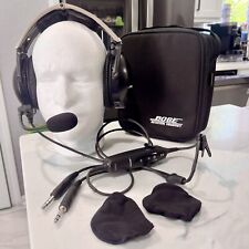 Bose X Aviation A10 Dual GA Plugs Headset AHX-32-01 W/ Ear Foam Covers TESTED picture
