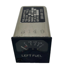 EDO-AIRE Left Fuel Gauge PN 169BC-910-3LBW Quantity TSO-C55 Type I 14v 1.5