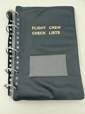Flight Crew Checklist Binder Aviation Military Pilot 30 Sheets -  picture