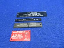 1980 Beech 58 Baron Interior Placards LOT OF 4 (0422-327) picture