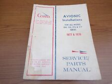 Cessna 150, 152, 172, 177 Series Avionics Service Parts Manual for 1977 and 1978 picture
