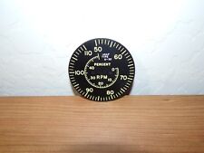 Warbird Aircraft Engine RPM Gauge Face Plate % USAF Type E-32 picture