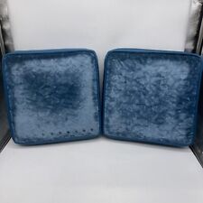 Vintage Airplane Cessna Seat Cushions Blue Some Spots picture