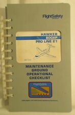 Hawker 800XP Pro Line 21 May 2003 Maintenance Ground Operational Checklist #3680 picture