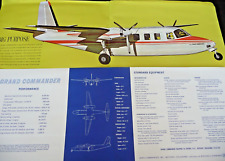 Rockwell Aero Grand Commander Bethany OK Factory Brochure +Performance & Std Eqp picture