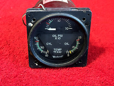 BEECHCRAFT LIGHTED 3 IN 1 INDICATOR P/N BMD-1001B EDO-AIRE P/N 22-804-032-11 picture