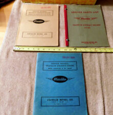 Aircooled Motors Franklin Aircraft Engine Service Manual Vintage Outdated 3 Lot picture
