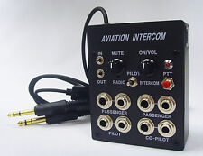 SkyLite 4 User Aviation Pilots Aircraft Intercom (Calls/Music) with PTT Button picture