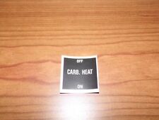 Aircraft Decal - Carb Heat ON/OFF picture