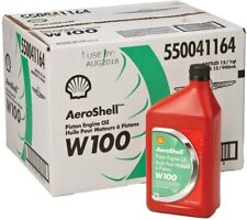 AeroShell Oil W100 SAE Grade 50 Ashless Dispersant Aircraft Oil - 12 Quart/Case picture