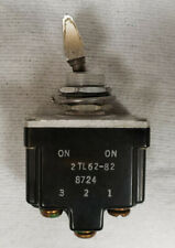 Aircraft Toggle Switch 2TL62-82, On-(On),Maint/Mom DPDT, TL Series, Panel Mount picture