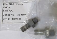 2 NEW (NS) BELL HELICOPTER TEXTRON 212-7120-02-1 UNIONS picture