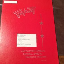 Triplett Model 3490A Transistor Analyzer Operating Service & Parts Manual picture