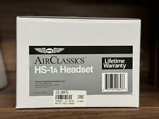 ASA AIR CLASSICS HS-1A GENERAL AVIATION HEADSET & CASE COMBO Lifetime Warranty picture