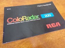 Vintage RCA ColorRadar 200 Digital Multi-Color Weather Radar Pilot's Handbook picture