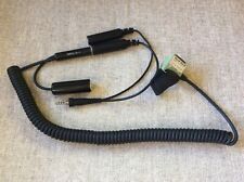 David Clark C10-15 Push to Talk PTT Switch with Yaesu handheld adapter cable picture