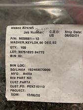 WESCO Aircraft MS9581-12Military Standard Key Washer (B52) picture