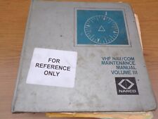 Narco VHF NAV/COM Maintenance Manual Volume 3 for MK-12 MK-12A and more picture
