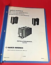 1978 Narco MP15 MP20 MP200 Voltage Converter Installation Manual 03223-0622 picture
