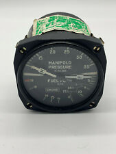 AIRCRAFT MANIFOLD FUEL FLOW PRESSURE INDICATOR - REMOVED WORKING & GUARANTEED picture