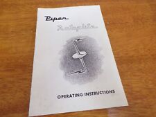 Vintage Piper Autoflite Operating Instructions picture
