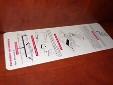 Piper PA42 Cheyenne III Passenger Brief/Emergency Info Card (Double Sided) picture