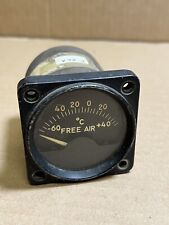 Vintage North American Aviation F-86A Sabre Free Air Gauge Indicator Type C-6 picture