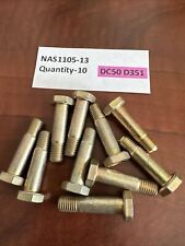 Qty-10  NAS1105-13  High Shear Bolt.    New.  DC50 D351 picture