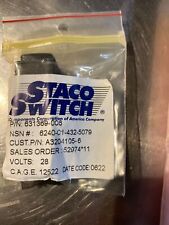 USGI STACO SWITCH A3204105-6 Fault Caution PUSH SWITCH 28v, 5930-01-432-5079 picture