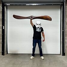Authentic 72” 1918 Paragon 6FT Scimitar Wooden Wood Antique Airplane Propeller picture