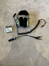 David Clark H10-76 Aviation and Flightcom Headset, Great/Working Condition picture