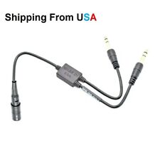 BOSE (6pin) TO GENERAL AVIATION HEADSET ADAPTER, BOSE HEADSET TO Dual Plug GA picture