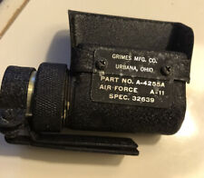 GRIMES MFG CO. AIRCRAFT COCKPIT LIGHT ASSEMBLY RED P/N A-4255A NEW SURPLUS picture