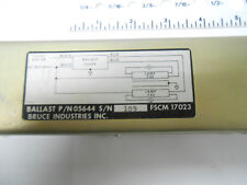 05644 BRUCE BALLAST FREQ 400HZ VOLTAGE 115AC  NEW OLD STOCK 14.25 LENTH 40 WATTS picture
