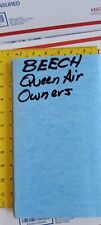 Beechcraft QUEEN AIR B80 OWNERS MANUAL. AIRCRAFT AVIATION picture