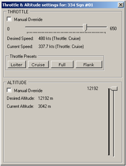 Imprecise Speed and Altitude Settings